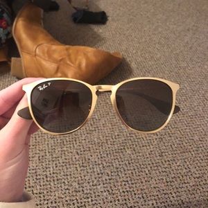 Rayban Erika Gold Frame Polarized